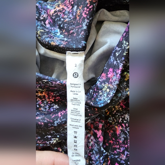 Lululemon Base Pace High-Rise Crop 23" Floral Spray Multi Size 2 - Like New - Picture 5 of 5